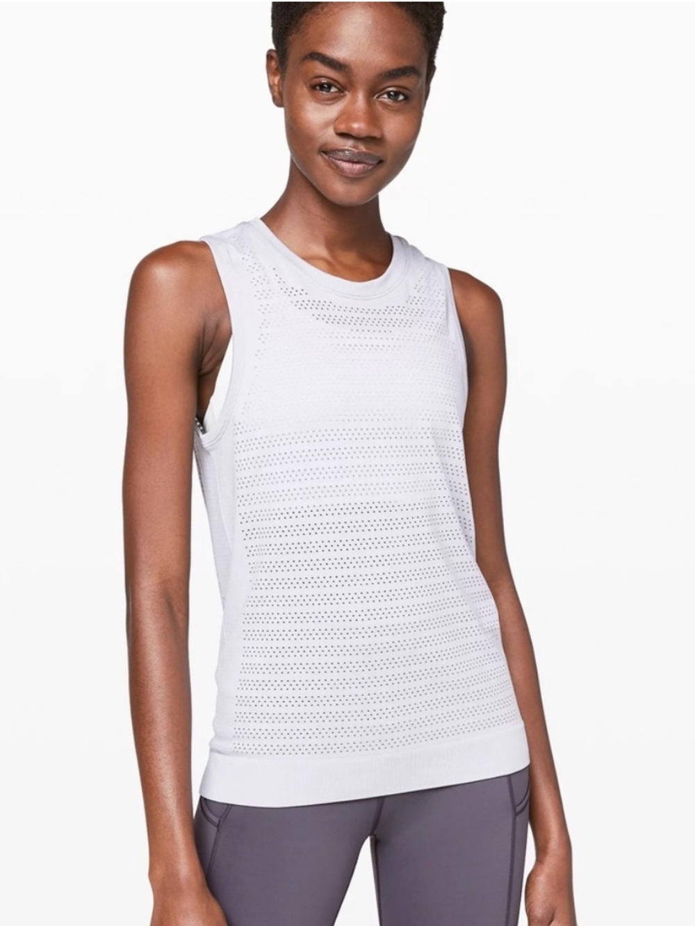 Women’s Sz. 6 Lululemon Breeze By Muscle Tank II - Silver Lilac